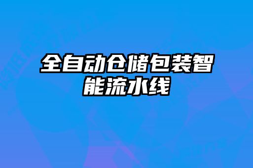 全自動(dòng)倉儲包裝智能流水線
