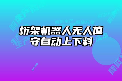 桁架機(jī)器人無人值守自動(dòng)上下料
